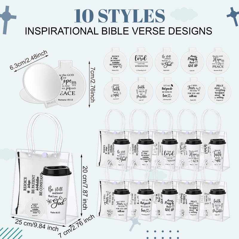 80 Pcs 20 Sets Christian Gift Bulk for Women Scripture