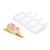Restaurantware Pastry Tek Silicone Rectangle Popsicle Mold - 4-Compartment -