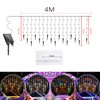 SUAVER Solar Icicle Lights Christmas Decorations with 19 Drops 96LED