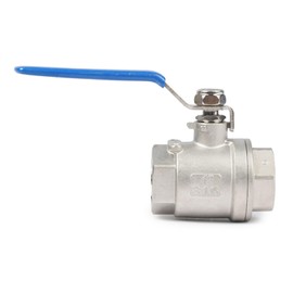 U.S. Solid 1 inch Ball Valve 316 Stainless Steel Female Ball Valve, Full Port
