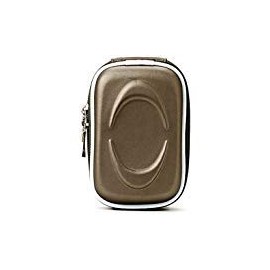 Protective Slim Eva Carrying Hard Shell Case (Gun Metal Eva) for Canon PowerShot ELPH 330 12.1MP Digital Camera and Determination Hand Strap