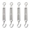 4 Pcs Turnbuckle Stainless Steel Wire Buckle Wire Tensioner Stainless