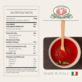 Rustichella d'Abruzzo Arrabbiata Sauce | Authentic Spicy Tomato Sauce with Extra Virgin Olive Oil, Chili, Garlic & Onions | Perfect for Pasta, Pizza, Spaghetti & Marinara (9.53 oz / 270 g)