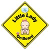 Little Lady On Board Baby Car Sign, Baby on Board
