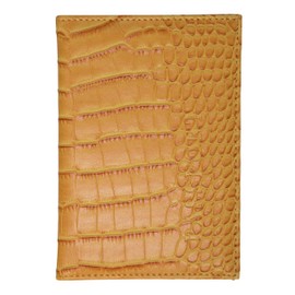 Soft Faux Leather Passport Cover Holder Wallet 11 Colors (Yellow)