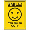 VSafety You Are on CCTV Smiley Sign 200mm x 300mm