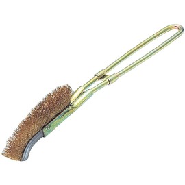 TRUSCO TB-2044 Channel Brush, J-Shaped, Brass