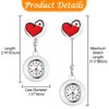Lancardo Clip On Nurse Watch: Retractable Quartz Silicone Cover Cartoon