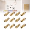 12Pcs Standoff Screws Stainless Steel Electroplated Brushed Gold Advertising Nails