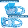 COOLCOOLDEE Pool Lounge Float with Canopy UPF50+,Extra Large Pool Floats