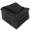 6 Pack Microfibre Drying Towels, Super Absorbent and Washable Waffle