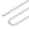 Solid 925 Sterlings Silver 5mm Flat Miami Curb Cuban Link