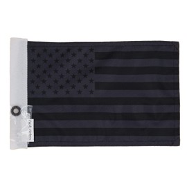 Hot Rides Durable Sleeve Boat Car Motorcycle Flag For Car and Boat USA Black 10 x 15 Inch