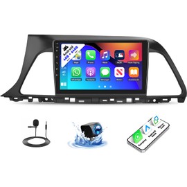 SIXTOP [4+64G] Android Car Stereo for Hyundai Sonata 2015-2017 with Carplay Android Auto Mirror Link 9 inch Touch Screen 1280*720 Bluetooth 5.0 FM/RDS DSP 32EQ WiFi GPS Change Desktop Theme AI Voice