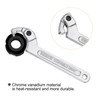 sourcing map 3/4-2"(19-51mm) C Spanner Wrench Adjustable Round Pin Spanner