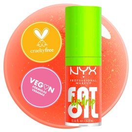 NYX PROFESSIONAL MAKEUP Fat Oil Lip Drip Gloss Tono Follow Back, 4.8ml - Brillo labial efecto jugoso hasta por 12H, infusionado con aceite de...      