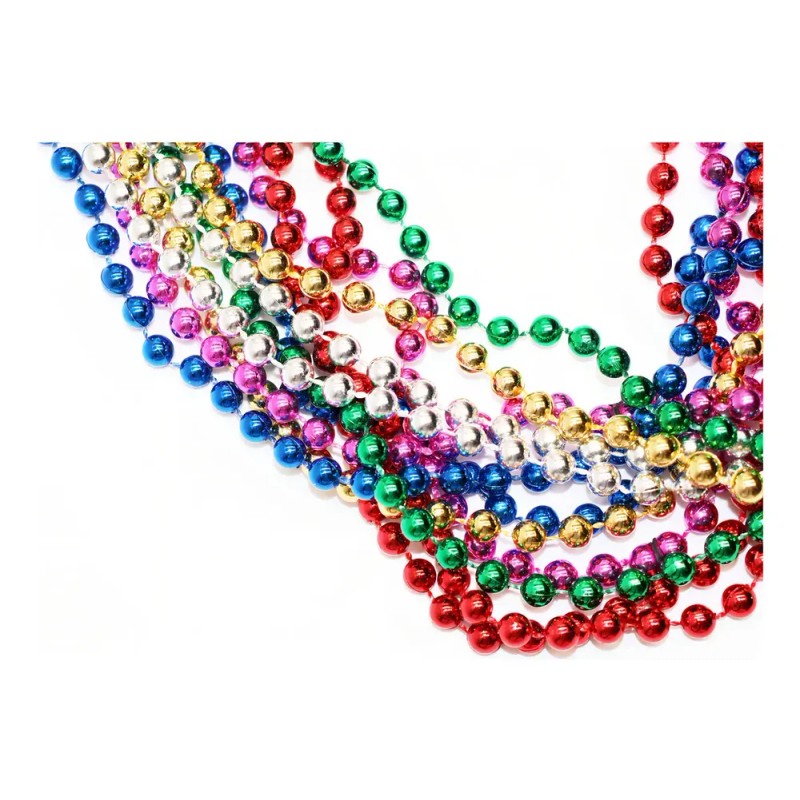 12 Collar Bolitas Mardi Gras Carnaval Batucada Fiesta Color
