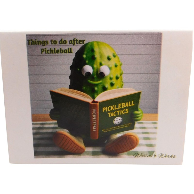 Pickleball Notepad Funny Memo Things to Do After Match Pickleballer