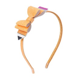 Totelux Back to School Pencil Headband Glitter Hair Band Yellow Pencil Bow Hair Accessories for Women Girls Teachers Student School Classroom Party Supplies