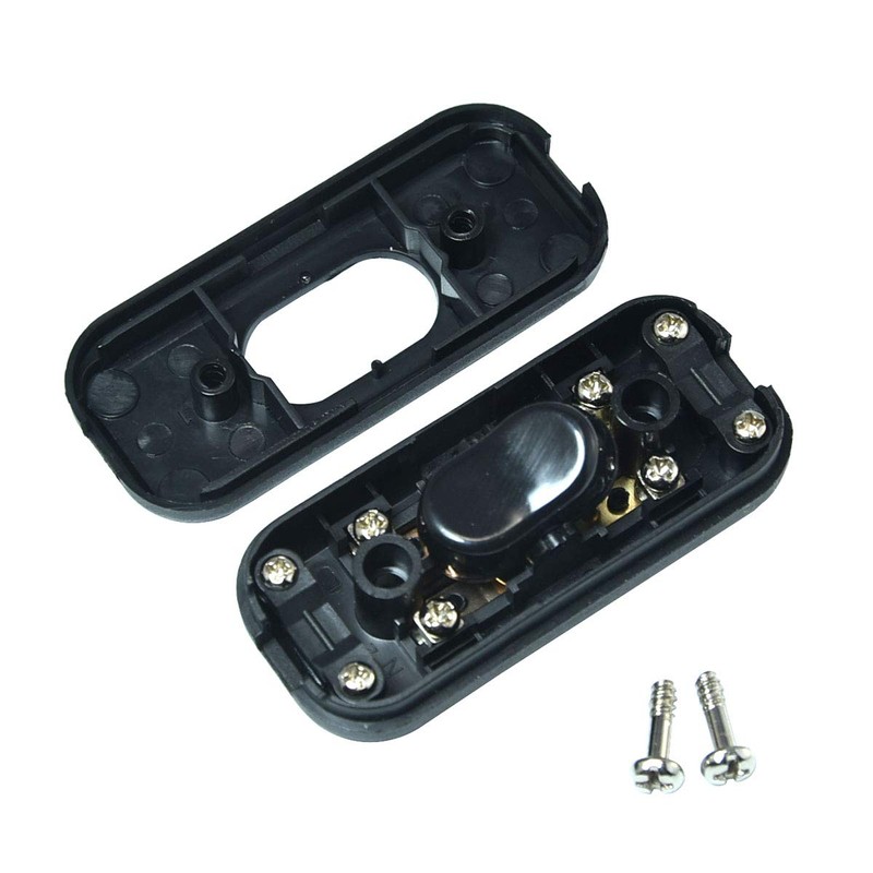 Inline Cord Switch AC 250V 6A On-Off DPST Control Rocker