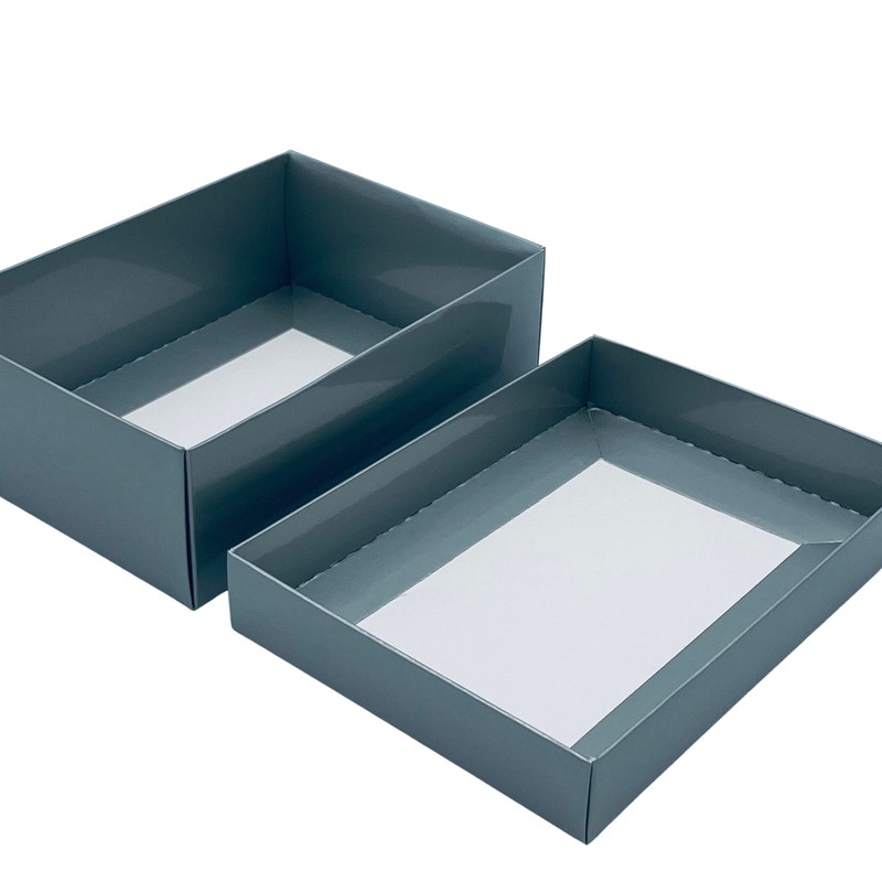 Silver Gift Box with Lid | Pick Your Ribbon Colour
