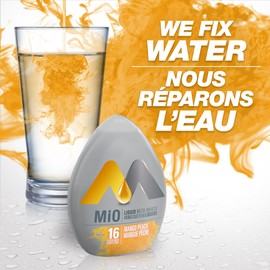MiO Mango Peach Liquid Water Enhancer, 48mL/1.6oz, Imported from Canada}