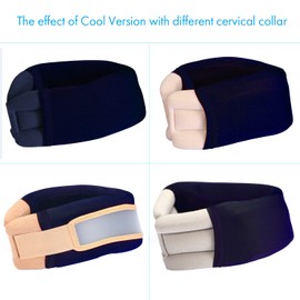 VELPEAU Cover Sleeve for Neck Brace and Cervical Collar, Dust Cover for Men & Women, Comfortable Wearing While Sleeping, Working, Breathable, Sweat-Absorbent, Quick Dry, Ice Silk (Blue, Large)