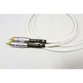 Van Damme White Ultra X Audio Analogue Interconnects 1.5 Metre Pair Terminated With Gold Plated RCA Phono Plugs