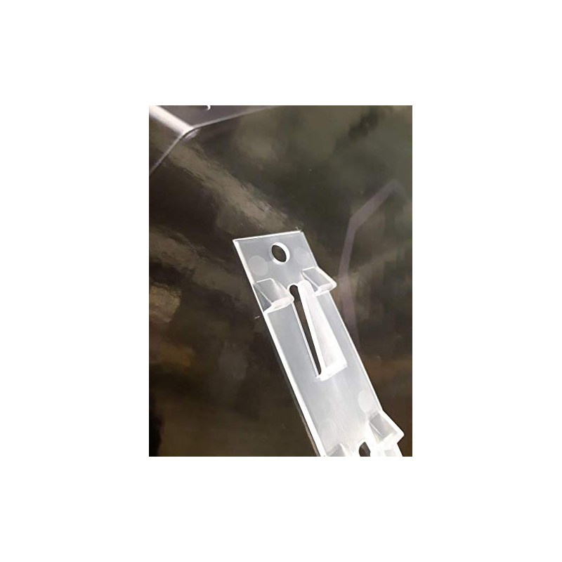 10 x Fast Load Merchandising Strip, Translucent Moulded Clip Strips