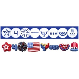 Patriotic/4th of July 8 Disk Set for Cookie Presses