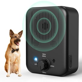 Antibell für Hunde, 3 Frequenzstufen Sonic Anti Bell, 33Ft Reichweite Antibell Ultraschall Gerät für Hunde, Wiederaufladbare Hundebell-Kontrolle im Innen Außenbereich, Anti-Bell-Mittel Hunde