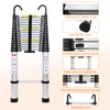 Aluminum Telescoping Ladder 20 FT Portable Extension Ladder, Multi-Purpose Telescopic