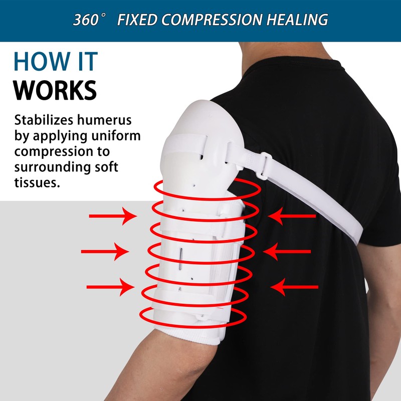 Komzer Sarmiento Fracture Orthosis - Medical Upper Arm Brace for
