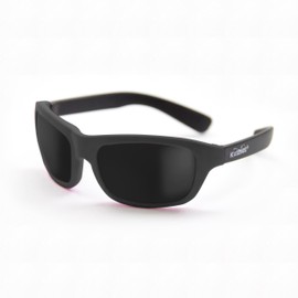 Kushies Baby Sunglasses Safe and Soft, Scratch resistant lenses, Polarized Flexible Frame for Toddler Girls Boys Age 24-60 Months, Black