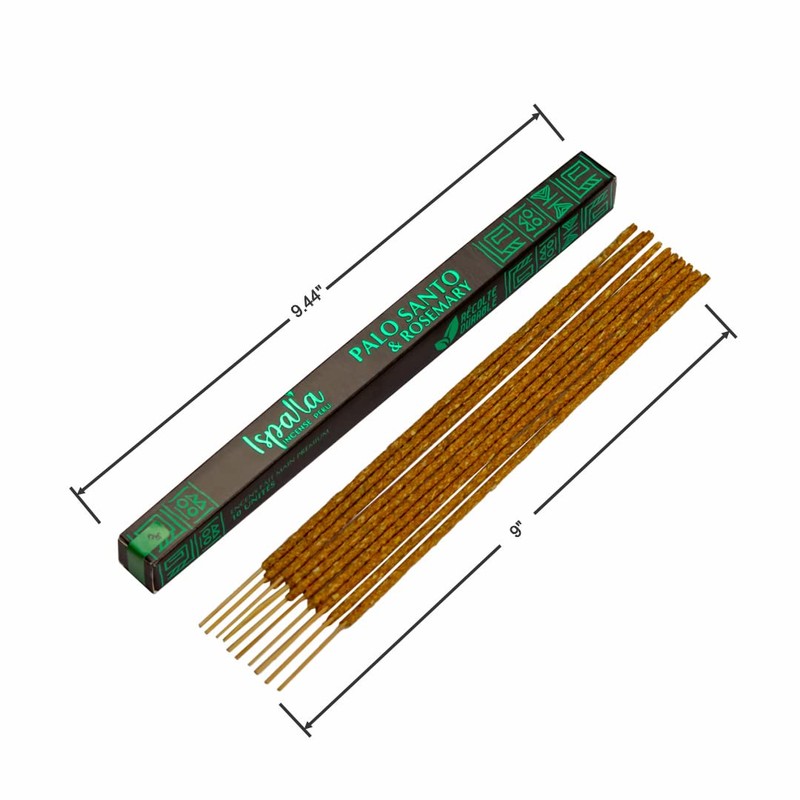 Ispalla Natural Palo Santo & Rosemary Incense Sticks, Peruvian Artisan