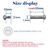 OTFAITP M8 x 33 mm Screws for 2-3-4-Wheel Kid Scoote