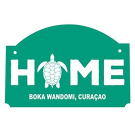 R and R Imports Boka Wandomi Curaçao Souvenir Wood Sign with String
