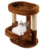 AGUPET 2-Tier Indoor Cat Tree Tower with Raised Cat Beds