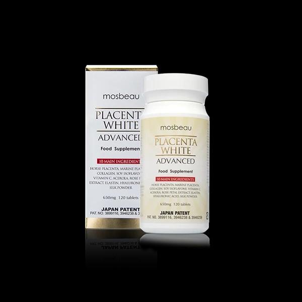MOSBEAU Placenta White Advanced Supplement 120 Tablets / 650mg