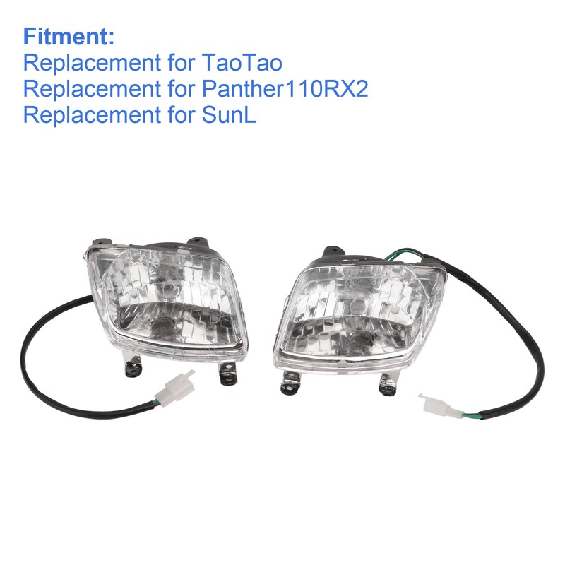 1 Pair Left Right 12V Front Headlamp Driving Light ATV