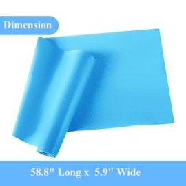 Resistance Bands for Women & Men, Strength Training, Yoga & Home Workouts, Latex-Free Elastic Exercise Bands in 6 Colors (Blue)