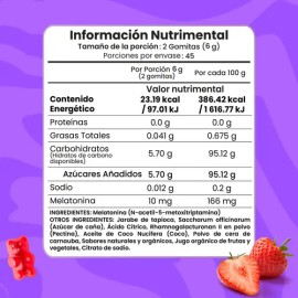 Melatonina Nuboost Descanso  Relajación 90 Gomitas 10mg Sabor Fresa                                                                                   
