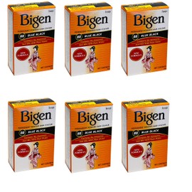 Bigen Powder Hair Color #88 Blue Black (6 Pack)