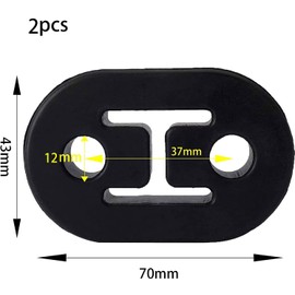 2 pieces exhaust rubber, car exhaust hanger, exhaust holder rubber, exhaust holder rubber, exhaust retaining rubber, holder silencer, universal car rubber exhaust, exhaust for the cars silencer
