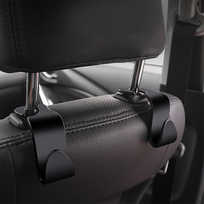 Car Headrest Hooks Luggage Rack Car Hook Black Load Capacity