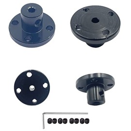 4pcs 3mm Aluminum Alloy Rigid Flange Coupling Motor Guide Shaft Coupling for DIY Motor Plug