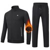 MoFiz Mens Fleece Sweat Suits 2 Piece Set Activewear Full