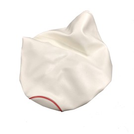 Honda Dio (AF62) (2004 - 2007) 4ST Special Design Seat Cover, Strong Rubber Type, Made in Japan (Thick Fabric) [Fabric Color: White/Piping Color: Front and Back, Red] Cover Type CHRIS-HCR1008-C20P40