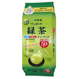 Itoen One Pot Green Tea with Matcha (Eco Tea Bag), 0.1 oz (3.0 g) x 50 Bags