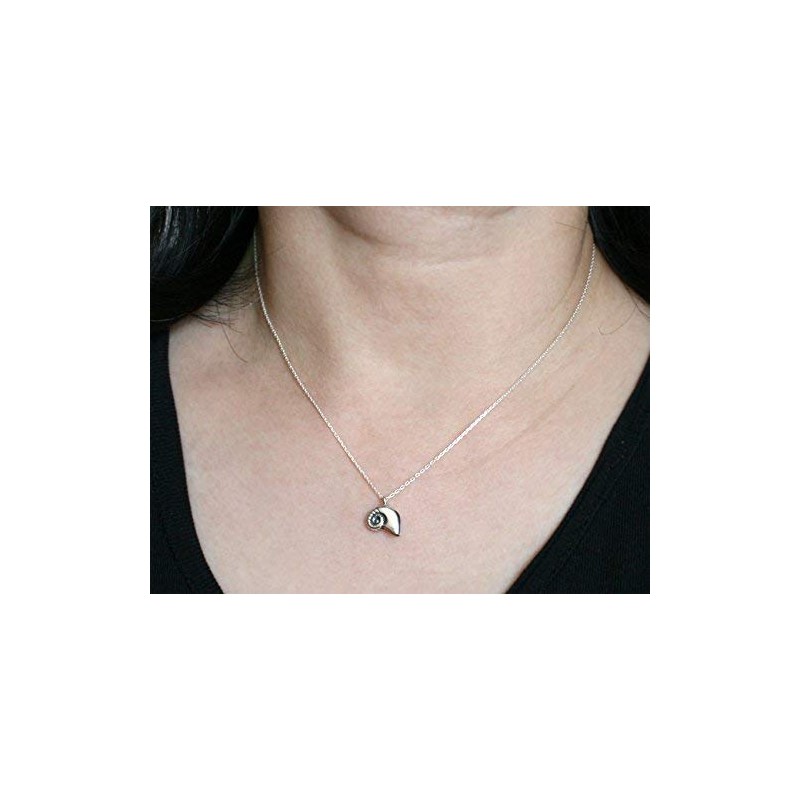Sterling Silver Nautilus Shell Necklace